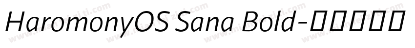 HaromonyOS Sana Bold字体转换
